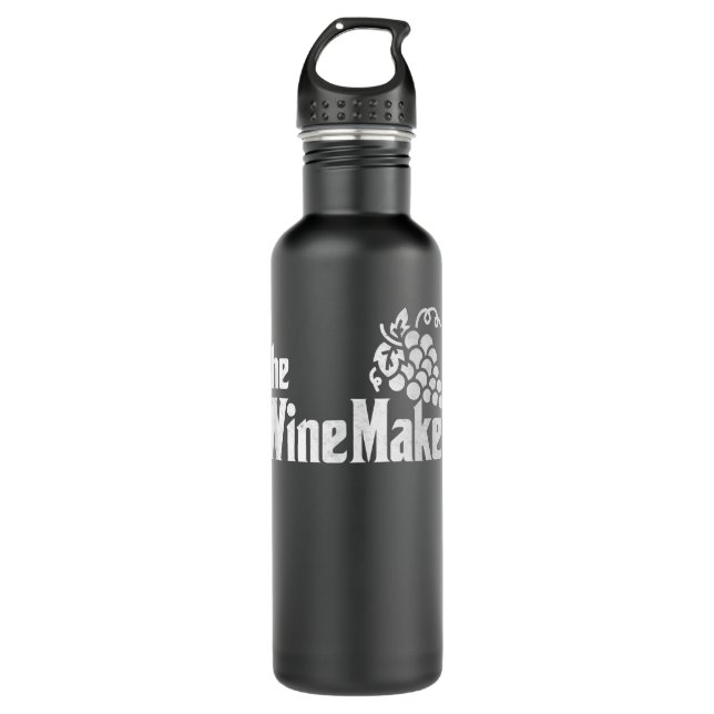 The Wine Maker Vinyard Winery wine making Grapes W 710 Ml Water Bottle (Front)