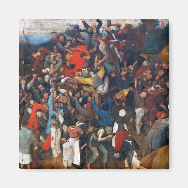 The Wine of Saint Martin's Day, Pieter Bruegel Magnet (Front)