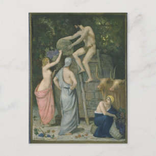 The Wine Press by Pierre Puvis de Chavannes Postcard
