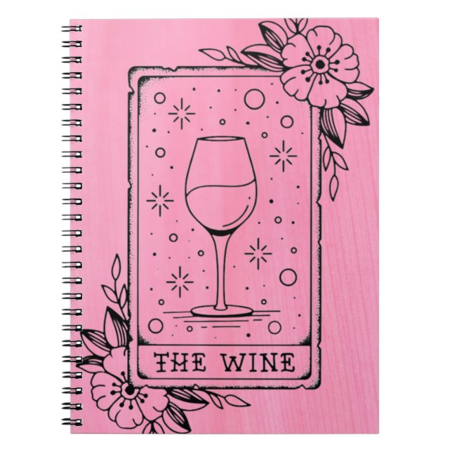 The Wine Tarot Card Notebook (Front)