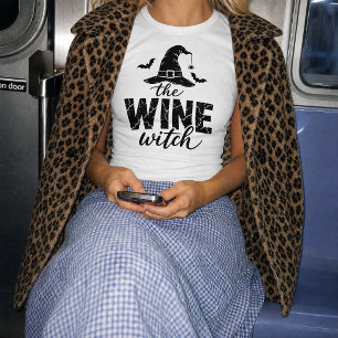 The Wine Witch Matching Halloween Design T-Shirt