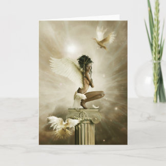 the winged being card