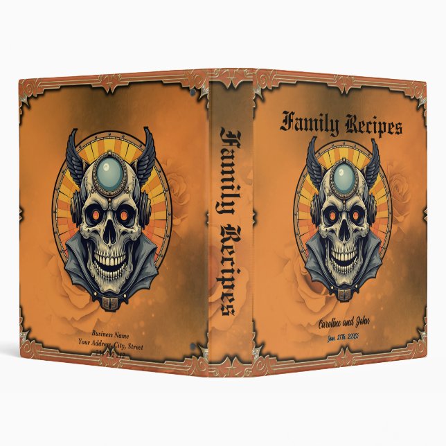 The winged skull.  binder (Background)