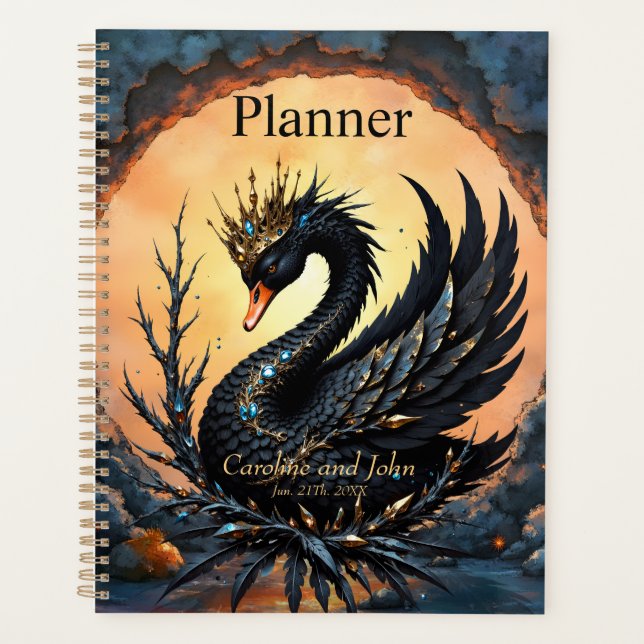 The Winged Violin of Moonlit Realms.  Planner (Front)