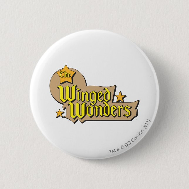 The Winged Wonders Logo 2 Inch Round Button (Front)