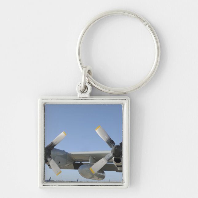 The wings of an LC-130 Hercules Keychain (Front)