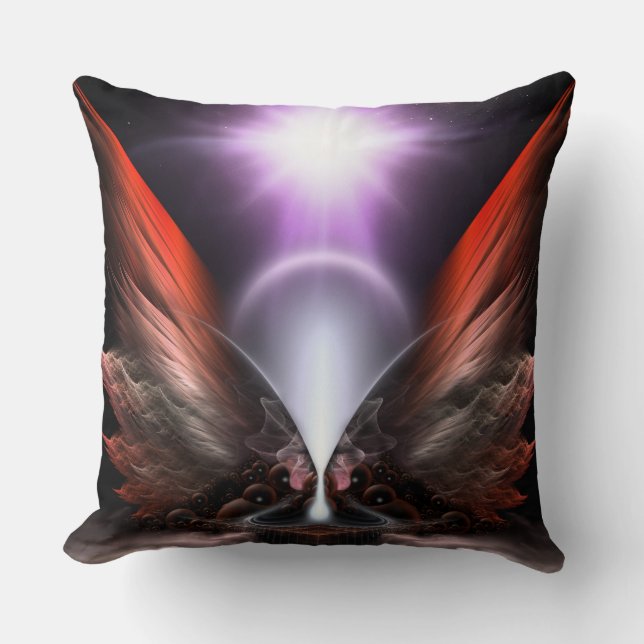 The Wings Of Anthropolis HC Throw Pillow (Front)