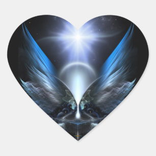 The Wings Of Anthropolis Heart Sticker
