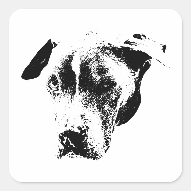 The Wink That Wins Square Sticker (Front)