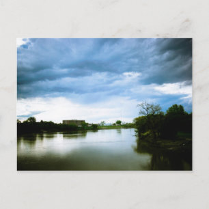 The Winnipeg Red River Lomo Styled Postcard