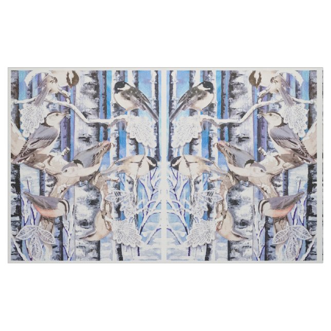The Winter Birds Fabric (Fat Quarter)