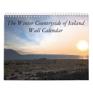 The Winter Countryside of Iceland Wall Calendar