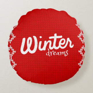 The winter dreams pillow design 