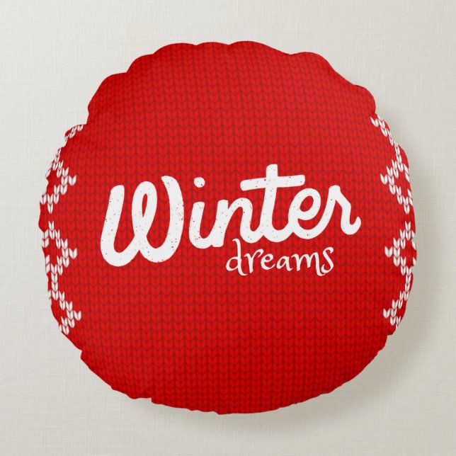 The winter dreams pillow design  (Front)