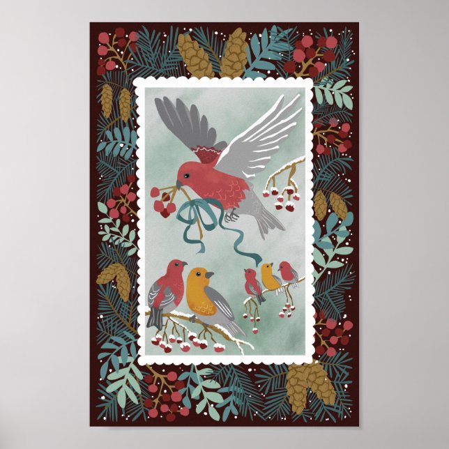 The Winter Earth Song Crimson Red Poster (Front)