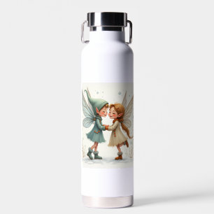 The winter fairy of a pair Water Bottles