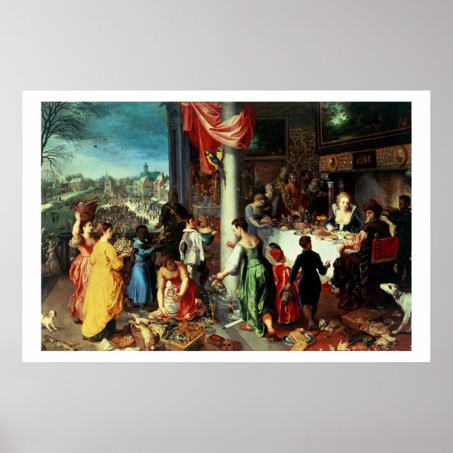 The Winter Feast, Gathering at the Bavarian State Poster (Front)