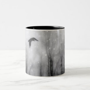 The Winter Forest Snow Two-Tone Coffee Mug