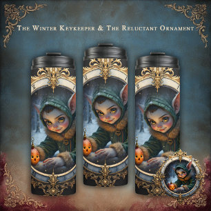 The Winter Keykeeper & The Reluctant Ornament. Thermal Tumbler