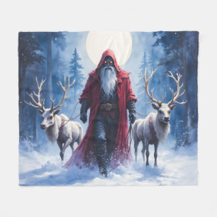 The Winter King Arrives. Fleece Blanket