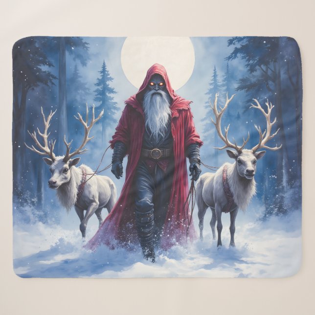 The Winter King Arrives.  Sherpa Blanket (Front (Horizontal))
