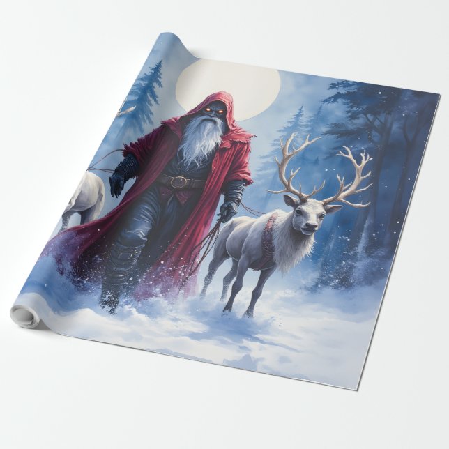 The Winter King Arrives.  Wrapping Paper (Unrolled)