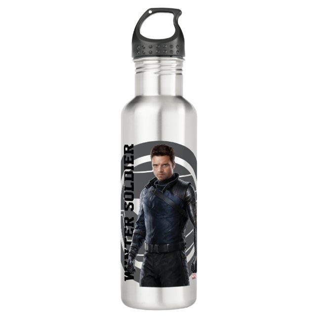 The Winter Soldier Character Art 710 Ml Water Bottle (Front)