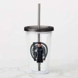 The Winter Soldier Character Art Acrylic Tumbler