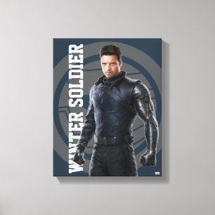 The Winter Soldier Character Art Canvas Print