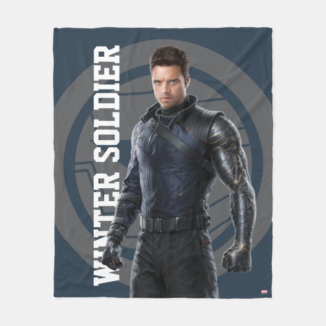 The Winter Soldier Character Art Fleece Blanket (Front)