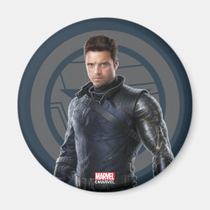 The Winter Soldier Character Art Magnet