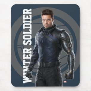 The Winter Soldier Character Art Mouse Pad