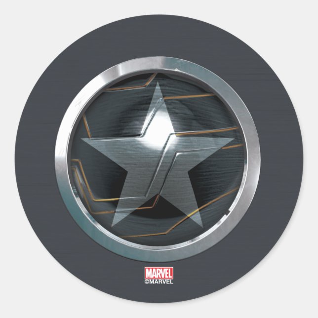 The Winter Soldier Icon Badge Classic Round Sticker (Front)