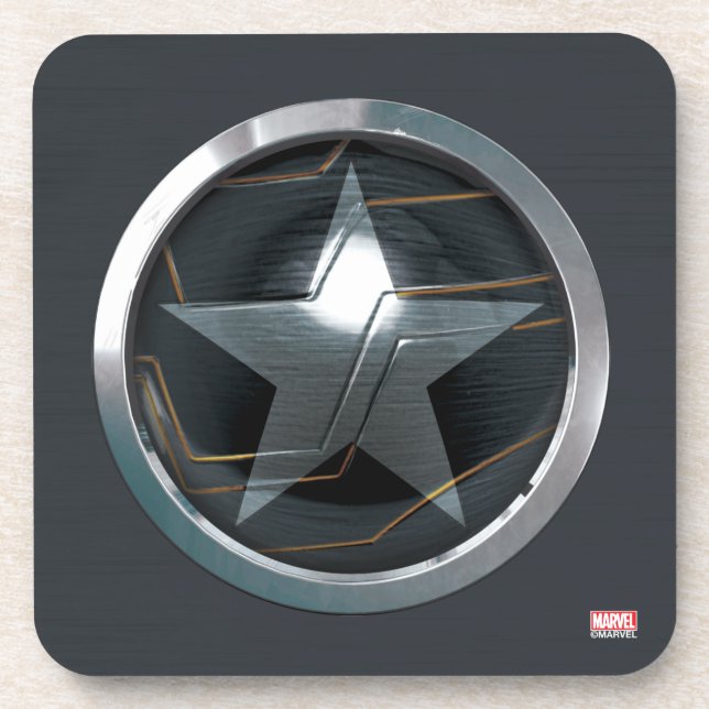 The Winter Soldier Icon Badge Coaster (Front)