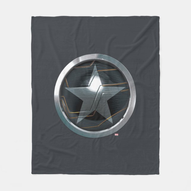 The Winter Soldier Icon Badge Fleece Blanket (Front)