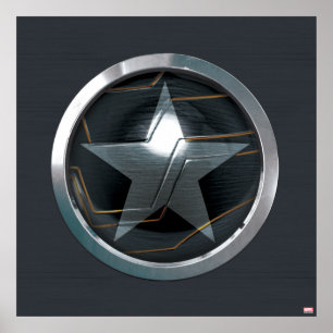 The Winter Soldier Icon Badge Poster