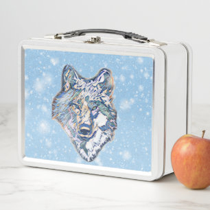 The Winter Wolf   Metal Lunch Box