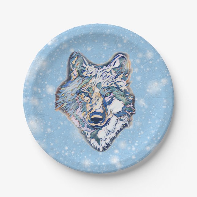 The Winter Wolf   Paper Plate (Front)