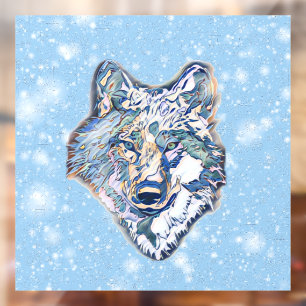 The Winter Wolf  Window Cling