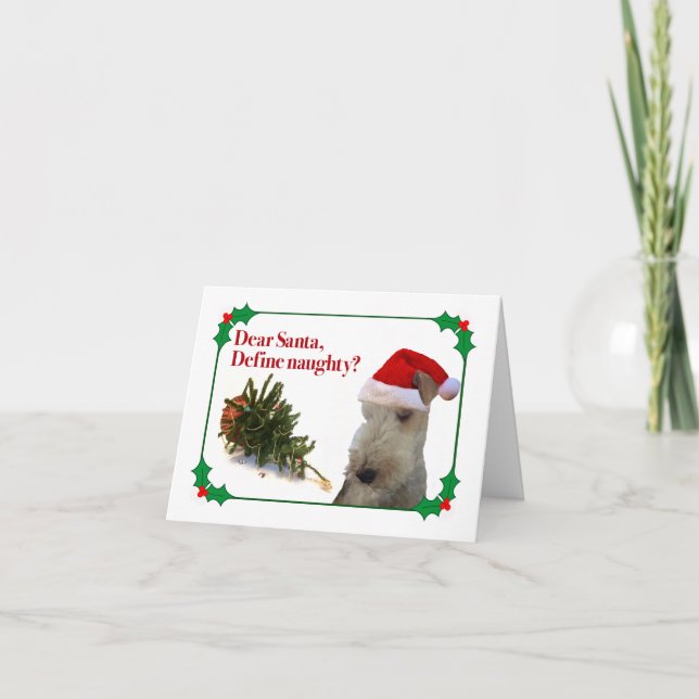 The Wire Fox Terrier Holiday Card (Front)
