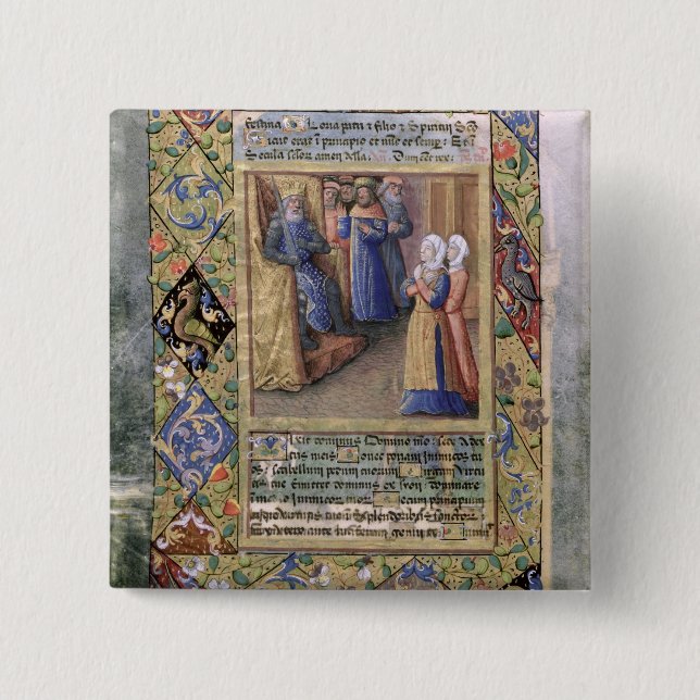 The Wisdom of Solomon 2 Inch Square Button (Front)