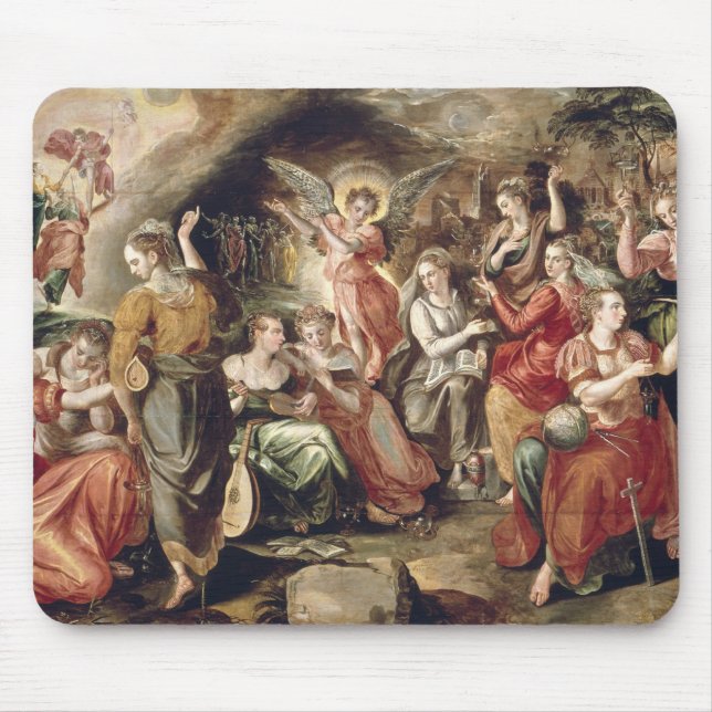 The Wise and the Foolish Virgins Mouse Pad (Front)