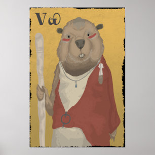 The Wise Beaver Poster