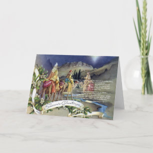 The Wise Men and Matthew 2 Holiday Card