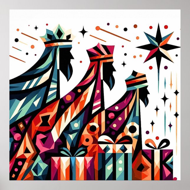 The wise men Christmas poster (Front)