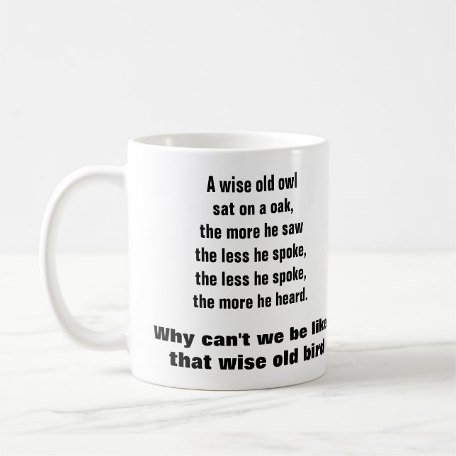 THE WISE OLD OWL mug (Left)