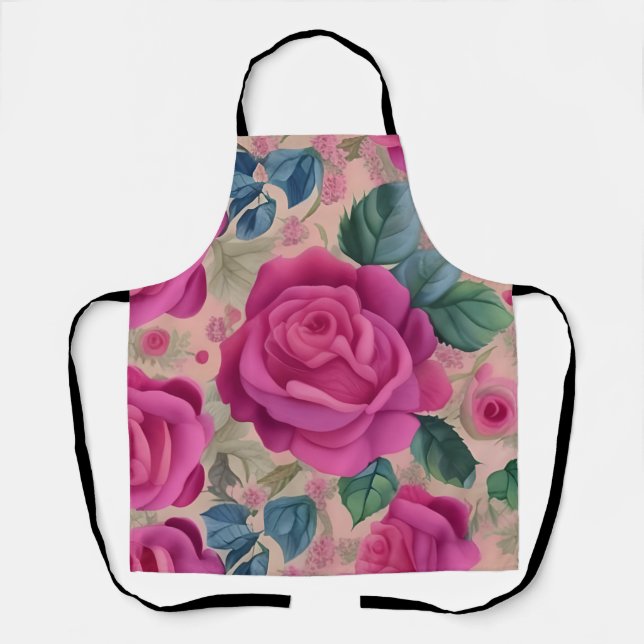 The Wisper Of Roses - Soft And Serene Apron (Front)