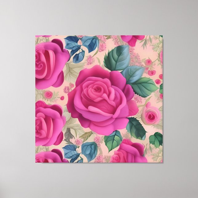 The Wisper Of Roses - Soft And Serene Canvas Print (Front)