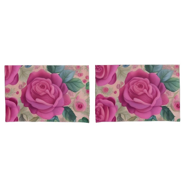 The Wisper Of Roses - Soft And Serene Pillowcase (Front-Set)