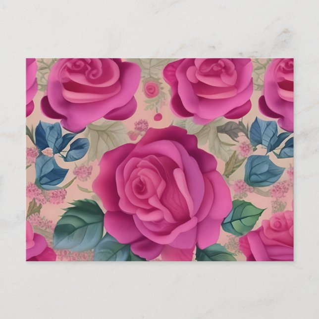The Wisper Of Roses - Soft And Serene Postcard (Front)